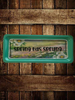 TRAY GREEN Plastic Rectangle Decoupaged Hand Painted Upcycled Repurposed Wall Art SPRING HAS SPRUNG Home Decor Decor Wall Art Gift - JAMsCraftCloset