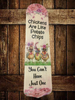 FAN BLADE Upcycled Repurposed CHICKENS ARE LIKE POTATO CHIPS Lake House Sign Farmhouse Country Home Cabin Wall Art Decor Gift - JAMsCraftCloset