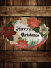 Hard Plastic OVAL TRAY Farmhouse Country Home Decor MERRY CHRISTMAS POINSETTIA Wall Art Cottage Chic Decor Kitchen Decor Victorian Christmas Holiday Decor Handmade Gift Idea &nbsp;- JAMsCraftCloset