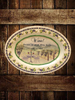 Hard Plastic OVAL TRAY Farmhouse Country WINE Wall Art Cottage Chic Kitchen Decor Bar Decor Victorian Decor Handmade Gift Idea &nbsp;- JAMsCraftCloset