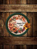 Metal Round TRAY Farmhouse Country Pumpkins Leaves and Floral Wall Art HAPPY FALL Y'ALL Handmade Gift Idea {{ JAMsCraftCloset }}