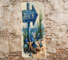 Antique West Virginia Roof Decoupaged BEACH ARROW Beach Theme Handmade Wall Art Unique Beach Lake House Gift - JAMsCraftCloset
