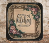 SQUARE METAL TRAY Kitchen Wall Art Shelf Sitter IN THIS KITCHEN WE DANCE Handmade Decoupage Upcycled Gift Idea - JAMsCraftCloset