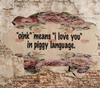 FARM ANIMALS PIG Wooden Hand Painted Handmade Decoupaged Farmhouse Decoration Home Decor Kitchen Decor- JAMsCraftCloset