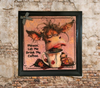 Wood Wall Art Plaque LET ME DRINK MY COFFEE Square Decoupaged Kitchen Home Decor Gift Idea Positive Saying - JAMsCraftCloset