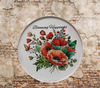 Galvanized Metal Round Bucket-Pail Farmhouse Country Wall Art or Shelf Sitter BLOOMING HAPPINESS- POPPIES Handmade Gift Idea &nbsp;- JAMsCraftCloset