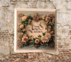 Wood Wall Art Plaque YOU BELONG HERE RIGHT BESIDE ME Square Decoupaged Home Decor Gift Idea Positive Saying Wedding Gift - JAMsCraftCloset