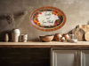 Hard Plastic OVAL TRAY Farmhouse Country Home Decor GATHER AND GIVE THANKS Wall Art Cottage Chic Kitchen Decor Bar Decor Victorian Decor Handmade Gift Idea &nbsp;- JAMsCraftCloset