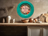 PLATE CHARGER TEAL AQUA PLASTIC ROUND DECOUPAGED Upcycled Repurposed Wall Art EVERY LOVE STORY IS BEAUTIFUL Home Decor Wall Art Gift WEDDING - JAMsCraftCloset