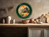 Pie Pan Forrest Green FARM LIFE Farmhouse Country Wall Art Handmade Hand Painted Repurposed Upcycled Gift Idea Crafters Delight {{ JAMsCraftCloset }}