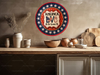 Plastic Round Star TRAY Farmhouse Country Patriotic AMERICA - LOVE IT OR LEAVE IT Wall Art HAPPY FOURTH OF JULY Cottage Chic Victorian Decor Handmade Gift Idea &nbsp;- JAMsCraftCloset