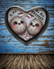 Valentine Heart-Shaped Tin Wall Art Handmade Hand Painted Love Saying - TO ME YOU ARE PERFECT Holiday Decoration Gift Idea Crafters Delight {{ JAMsCraftCloset }}