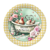 ROUND Digital Graphic Design WELCOME TO THE COOP 2 Rooster Floral Wedding Gift First Home Sublimation Decoupage PNG SVG Country Farmhouse Home Kitchen Decor Wall Art Shelf Sitter Gift Crafters Delight - JAMsCraftCloset
