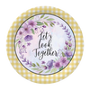 ROUND Digital Graphic Design Purple Lilac Lavender Floral - Wedding Gift KITCHEN DECOR Sublimation Decoupage PNG SVG PDF JPEG Country Farmhouse Home Decor Gift Crafters Delight - JAMsCraftCloset