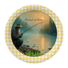 ROUND Digital Graphic Design FISHERMEN - TRANQUIL AND SERENE MAN FISHING Decor Lake Scene With Animals First Home Sublimation Decoupage PNG SVG Country Farmhouse Home Decor Wall Art Shelf Sitter Gift Crafters Delight - JAMsCraftCloset