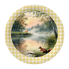 ROUND Digital Graphic Design HUNTERS AND FISHERMENS DELIGHT Lake Scene With Animals First Home Sublimation Decoupage PNG SVG Country Farmhouse Home Decor Wall Art Shelf Sitter Gift Crafters Delight - JAMsCraftCloset