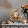 PLATE CHARGER GOLD EMBOSSED FLORAL PLASTIC ROUND DECOUPAGED Upcycled Repurposed Wall Art or Shelf Sitter YOU ARE LOVED Home Decor Wedding Gift - JAMsCraftCloset