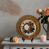 PLATE CHARGER GOLD PLASTIC ROUND DECOUPAGED Upcycled Repurposed Wall Art or Shelf Sitter YOU ARE MY WORLD Home Decor Gift WEDDING - JAMsCraftCloset