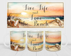 MUG Coffee Full Wrap Sublimation Funny Digital Graphic Design Download LIVE LIFE AND LOVE THE BEACH SVG-PNG Crafters Delight - JAMsCraftCloset