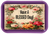 RECTANGLE SHAPED Digital Graphic Design VIBRANT FLORAL - HAVE A BLESSED DAY - PNG SVG Store or Shop Sign Farmhouse Country Home Cabin Wall Art Decor Gift Crafters Delight HAPPY CRAFTING - JAMsCraftCloset