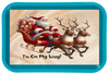 RECTANGLE SHAPED Digital Graphic Design SANTA IN SLEIGH - I AM ON MY WAY - PNG SVG Christmas Farmhouse Country Home Cabin Wall Art Decor Gift Crafters Delight HAPPY CRAFTING - JAMsCraftCloset