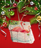 Antique West Virginia Roof Decoupaged Christmas Ornament - 2 Flamingo in Water - Handmade Holiday Tree Decor Unique Beach Lake House Gift - JAMsCraftCloset