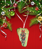 Antique West Virginia Roof Decoupaged Christmas Ornament - CHRISTMAS SWAG - Handmade Holiday Tree Decor Unique Country Farmhouse House Decor Gift - JAMsCraftCloset