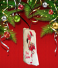 Antique West Virginia Roof Decoupaged Christmas Ornament - Flamingo With Lights Merry Christmas - Handmade Holiday Tree Decor Unique Beach Lake House Gift - JAMsCraftCloset