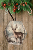 HEXAGON 3.25 by 3 Inch Ceramic Tile Decoupaged Ornaments Handmade Christmas Tree Ornament Package Decor Gift Idea Home Decor Unique - JAMsCraftCloset