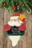 Ornament Santa With Star December 25th Vintage Wooden Tree Decoration Gift Idea Discontinued Collectible - JAMsCraftCloset