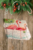 Antique West Virginia Roof Decoupaged Christmas Ornament - 2 Flamingo in Water - Handmade Holiday Tree Decor Unique Beach Lake House Gift - JAMsCraftCloset