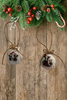 SCALLOP SEASHELL CHRISTMAS ORNAMENT- FARM ANIMALS Christmas Ornaments SET 3 - HOLIDAY DECOR - Handmade Hand Painted DECOUPAGED Repurposed Upcycled Gift SET OF 2 Ornaments - JAMsCraftCloset