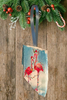Antique West Virginia Roof Decoupaged Christmas Ornament - Flamingos With Lights - Handmade Holiday Tree Decor Unique Beach Lake House Gift - JAMsCraftCloset