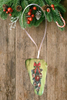 Antique West Virginia Roof Decoupaged Christmas Ornament - CHRISTMAS SWAG - Handmade Holiday Tree Decor Unique Country Farmhouse House Decor Gift - JAMsCraftCloset
