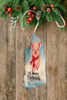 Antique West Virginia Roof Decoupaged Christmas Ornament - PIG WITH SCARF MERRY CHRISTMAS - Handmade Holiday Tree Decor Unique Country Farmhouse House Decor Gift - JAMsCraftCloset