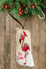 Antique West Virginia Roof Decoupaged Christmas Ornament - Flamingo With Lights Merry Christmas - Handmade Holiday Tree Decor Unique Beach Lake House Gift - JAMsCraftCloset