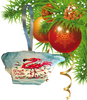 Antique West Virginia Roof Decoupaged Christmas Ornament - Flamingo Deck The Halls - Handmade Holiday Tree Decor Unique Beach Lake House Gift - JAMsCraftCloset