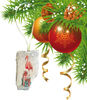 Antique West Virginia Roof Decoupaged Christmas Ornament - Flamingo With Packages - Handmade Holiday Tree Decor Unique Beach Lake House Gift - JAMsCraftCloset