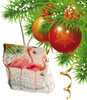 Antique West Virginia Roof Decoupaged Christmas Ornament - 2 Flamingo in Water - Handmade Holiday Tree Decor Unique Beach Lake House Gift - JAMsCraftCloset