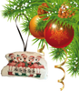 Antique West Virginia Roof Decoupaged Christmas Ornament - 5 Flamingos Fa La La La La - Handmade Holiday Tree Decor Unique Beach Lake House Gift - JAMsCraftCloset