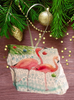 Antique West Virginia Roof Decoupaged Christmas Ornament - 2 Flamingo in Water - Handmade Holiday Tree Decor Unique Beach Lake House Gift - JAMsCraftCloset