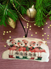 Antique West Virginia Roof Decoupaged Christmas Ornament - 5 Flamingos Fa La La La La - Handmade Holiday Tree Decor Unique Beach Lake House Gift - JAMsCraftCloset