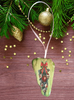Antique West Virginia Roof Decoupaged Christmas Ornament - CHRISTMAS SWAG - Handmade Holiday Tree Decor Unique Country Farmhouse House Decor Gift - JAMsCraftCloset