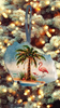 Antique West Virginia Roof Decoupaged Christmas Ornament - Flamingo With Palm Tree 2 - Handmade Holiday Tree Decor Unique Beach Lake House Gift - JAMsCraftCloset