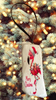 Antique West Virginia Roof Decoupaged Christmas Ornament - Flamingo With Lights Merry Christmas - Handmade Holiday Tree Decor Unique Beach Lake House Gift - JAMsCraftCloset