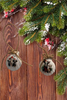 SCALLOP SEASHELL CHRISTMAS ORNAMENT- FARM ANIMALS Christmas Ornaments SET 3 - HOLIDAY DECOR - Handmade Hand Painted DECOUPAGED Repurposed Upcycled Gift SET OF 2 Ornaments - JAMsCraftCloset