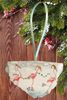 Antique West Virginia Roof Decoupaged Christmas Ornament - Flamingos Ice Skating - Handmade Holiday Tree Decor Unique Beach Lake House Gift - JAMsCraftCloset