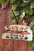 Antique West Virginia Roof Decoupaged Christmas Ornament - 5 Flamingos Fa La La La La - Handmade Holiday Tree Decor Unique Beach Lake House Gift - JAMsCraftCloset