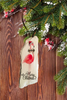 Antique West Virginia Roof Decoupaged Christmas Ornament - Flamingo Merry Christmas - Handmade Holiday Tree Decor Unique Beach Lake House Gift - JAMsCraftCloset