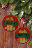 Christmas Personalized Ornament Handmade NAME AND PACKAGES Large Round Wooden Sublimation Large Holiday Tree Decoration GIFT Crafters Delight -JAMsCraftCloset